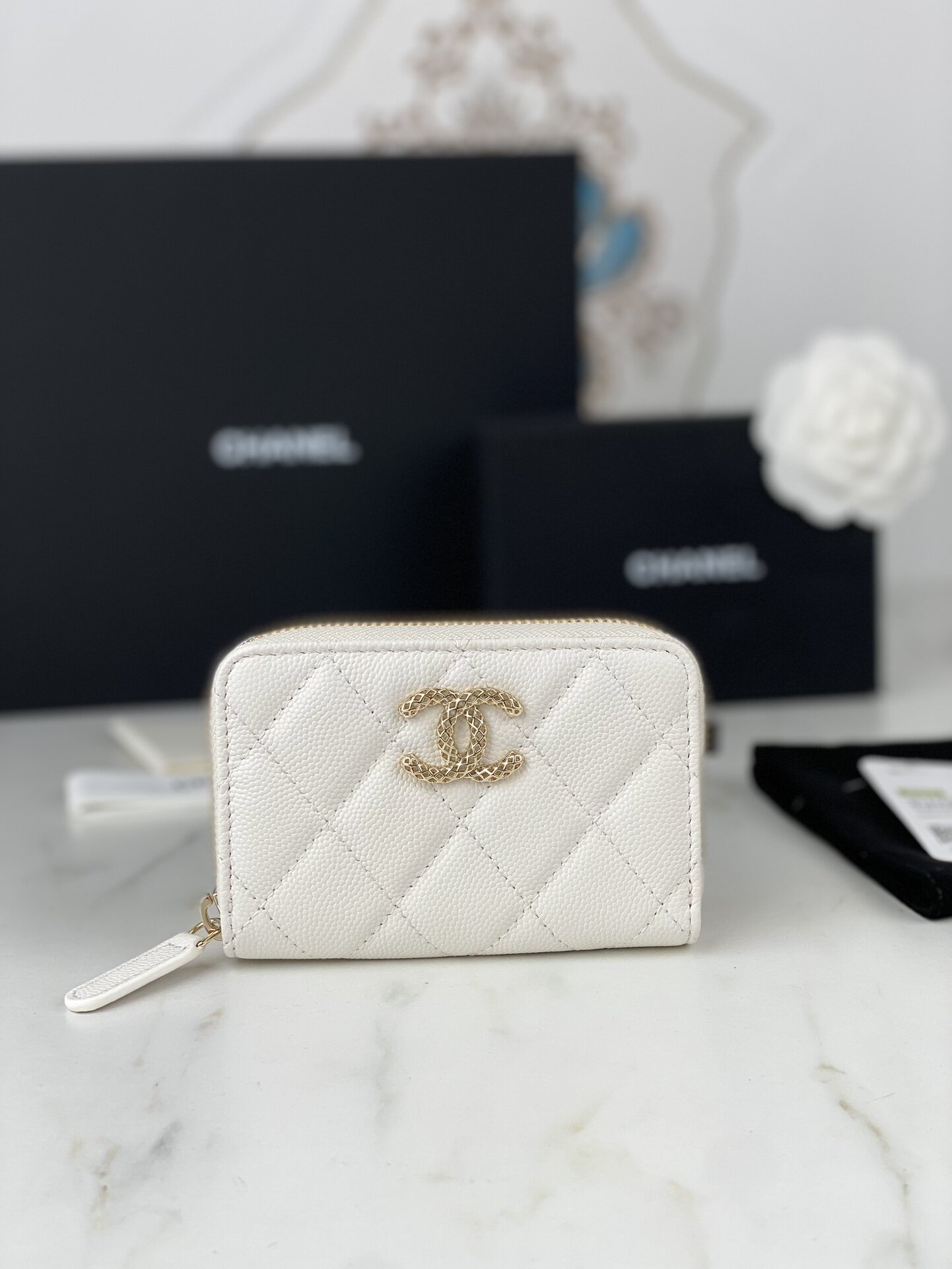 chanel card wallet 11 x 7.5cm 3